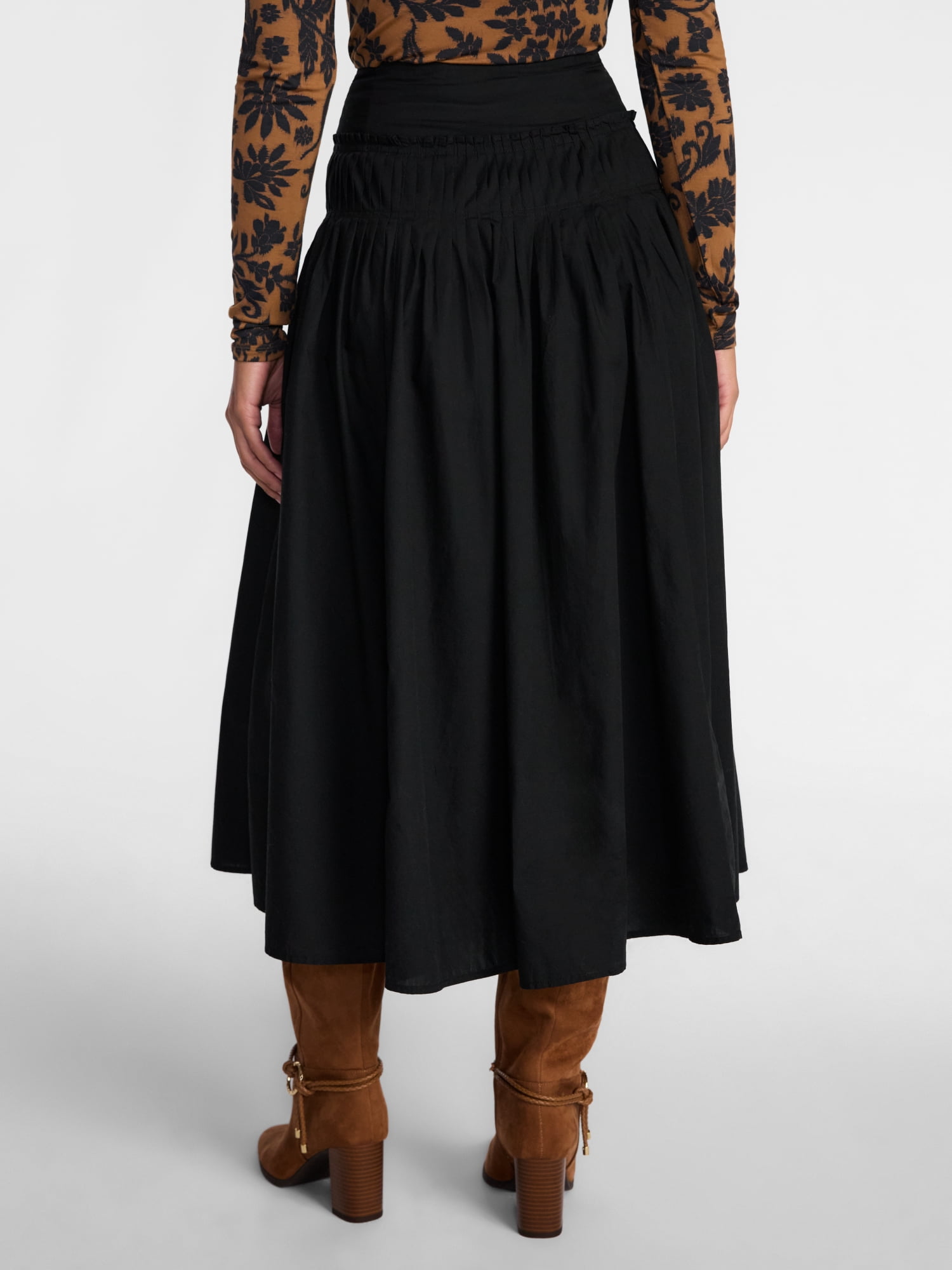 Scenario Women's and Women's Plus Drop Waist Skirt, Sizes 0-28W