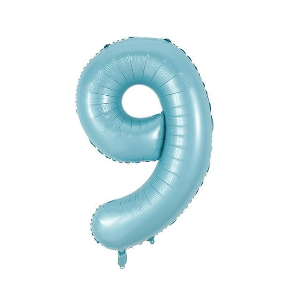 40in Blue Macaron Foil Number Balloon - Perfect for Celebrations