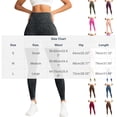 thumbnail image 4 of RongHuan Yoga Pants for Women High Waist Tummy Control Leggings Butt Lifting Yoga Pants Slim Fit Workout Trousers, 4 of 8