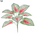 thumbnail image 2 of Gwong Decoración hogareña 1 UNID plástico artificial plantas de hoja perenne hojas de árboles falsas de hojas de vegetación decoración del hogar Gwong 21051888, 2 of 7