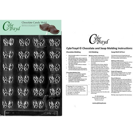 Home Depot Molding - Bite Size Bows Chocolate Candy Mold with Exclusive Cybrtrayd Copyrighted Molding Instructions