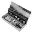 thumbnail image 4 of Hilitand 32Pcs Alloy Steel Tap Die Set Portable High Hardness Tap Die Hand Tools Set Kit, 4 of 8