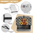 thumbnail image 6 of Renewold Toaster Oven Cover Stain-Resistant Air Fryer Smart Oven Protector with Storage Pockets Easy Clean Kitchen Appliance Accessories, 18.5 x 14.5 x 9 Inches, Cute Highland Cattle Cow Print, 6 of 7