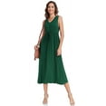 thumbnail image 3 of ANYJOIN Women's Sleeveless Tank Dress Summer Casual Swing Sundress Midi Dress with Pockets, 3 of 5