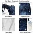 thumbnail image 4 of luoweisi Men's Beach Shorts Quick Dry Swim Trunks with Mesh Lining Galaxy Polar Bear L, 4 of 5