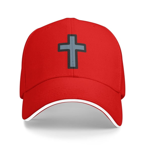 Christian Cross Symbol Unisex Adult Baseball Caps Adjustable Casquette Dad Hat Sandwich Cap Outdoors Headwear