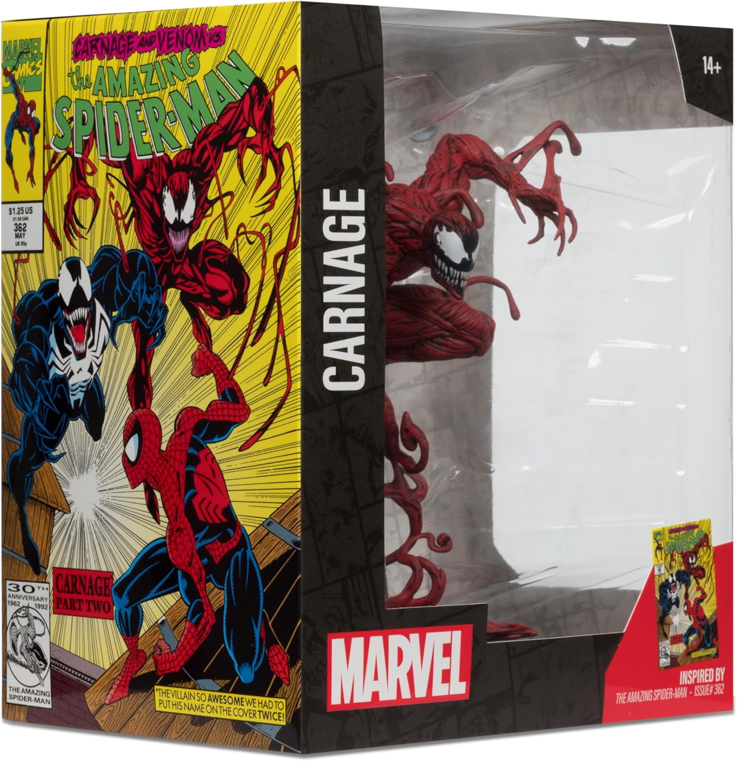 Marvel Carnage 1:10th Scale Collectible with Scene - The Amazing Spider-Man #362