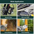 thumbnail image 4 of Stainless Steel Wire Rope Cutter,High Hardness Wire Cable Cutting Tools with Anti-Slip Handle（Green）, 4 of 5