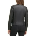 thumbnail image 3 of Cole Haan Women’s Classic Moto Leather Jacket (Black, XS), 3 of 3