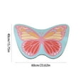 thumbnail image 3 of Btomtd 15.74' x 23.62' Butterfly Bath Rug Diatom Floor Mat Kitchen Cover Secure Grip Bathroom Living Room Carpet Decor, Pink, 3 of 6