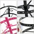 thumbnail image 7 of Metal Rotating Earring Holder Organizer, Exquisite Jewelry Display Stand Necklace Rack Holder(White), 7 of 7