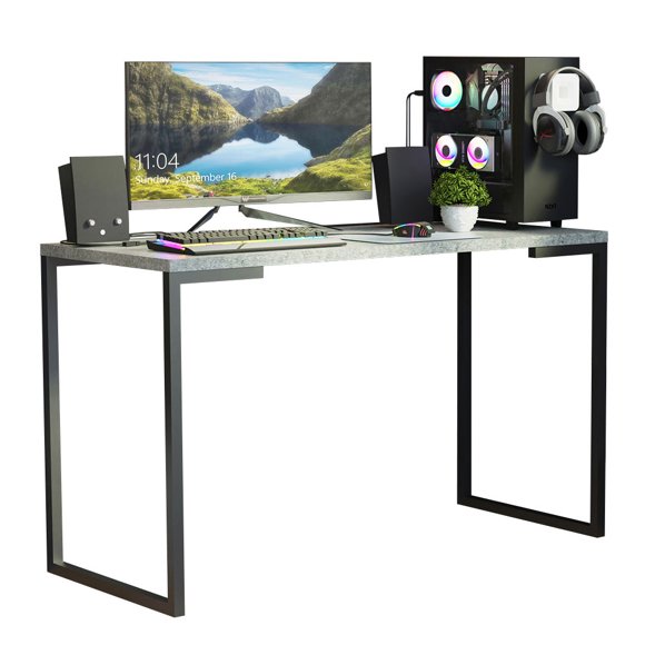 Escritorio Oficina Para Computador Madesa 120cm Gris