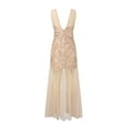 thumbnail image 4 of Ketyyh-chn99 Robes pour Femmes Robe de Cocktail Élégante Invitée de Mariage Soirée Fête Robe Formelle Robe Sans Manches Beige,m, 4 of 4