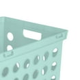 thumbnail image 2 of Sterilite Stackable File Storage Crates w/ Built In Handles, Teal (12 Pack), 2 of 5