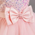 thumbnail image 6 of FAOWME Child Mesh Dress Birthday Stylish Little Girl Princess Dresses Light Pink 3-4 Years, 6 of 7