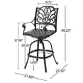 thumbnail image 5 of Copper-Colored Aluminium Swivel / Brighten Up Your Outdoor Space, 5 of 7