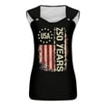 thumbnail image 3 of haizhen 4th of July Tank Tops for Women Dressy Casual V Neck 250 Years Patriotic Shirts for Women 250th Anniversary USA Shirt Sleeveless Summer Outfits Womens Graphic Tees Black, L, 3 of 6