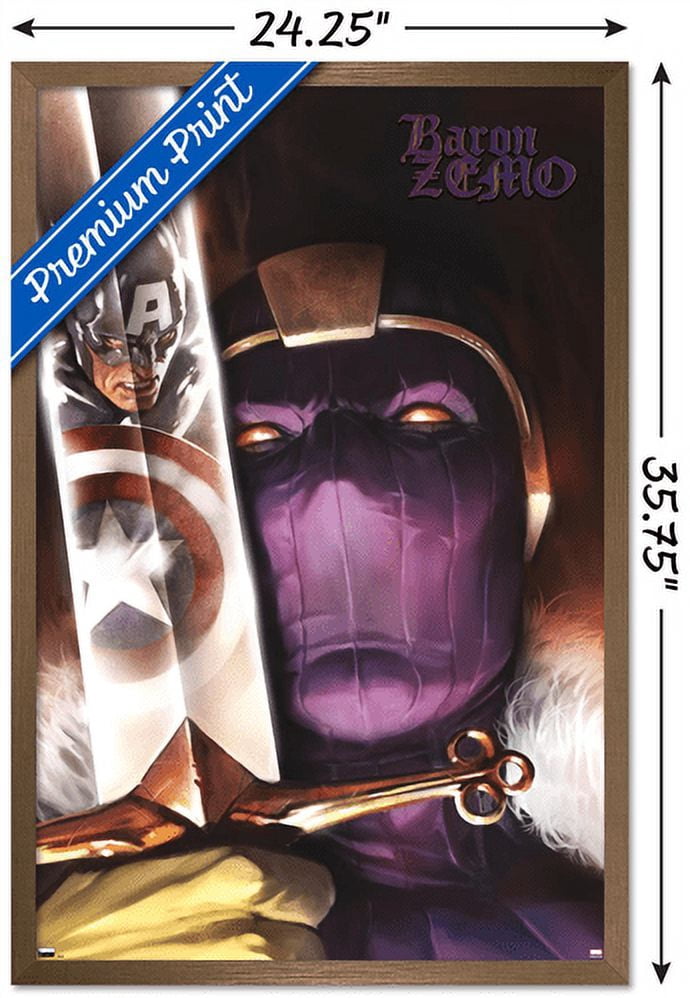 Marvel - Baron Zemo - Captain America #606 Wall Poster, 22.375" x 34", Framed