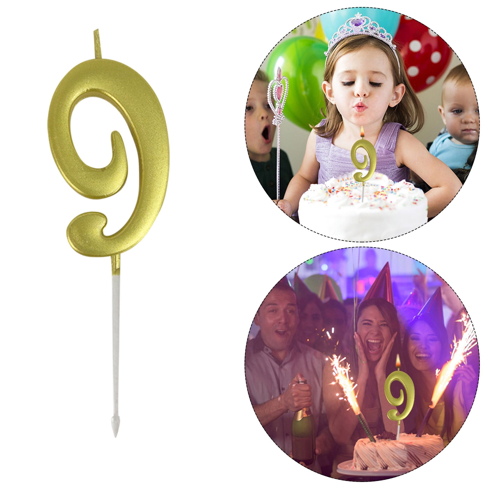 Bougies D'anniversaire Basket-ball 3D - Lot De 5 + Chiffre 13 - Cire, Environ 12 Cm - Décoration Gâteau Thème Sport - 8