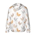 thumbnail image 3 of Daiia Funny Chicken UPF 50+ Sun Protection Hoodie Jacket Lightweight Long Sleeve Sun Shirt for Women Men with Pocket Hiking Outdoor-, 3 of 9