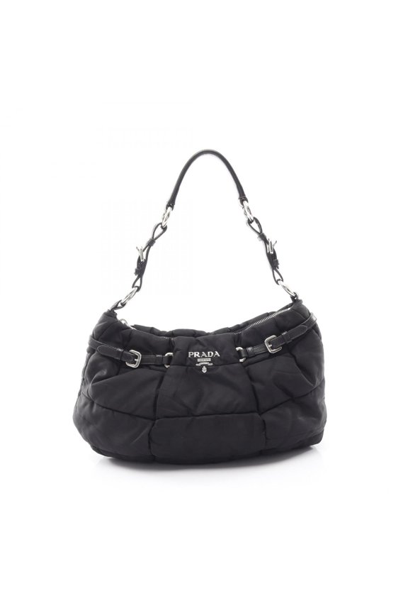 Pre-Owned Prada TESSUTO MICRO Shoulder Bag/Handbag, Nylon, Women's, Black (BN1704)