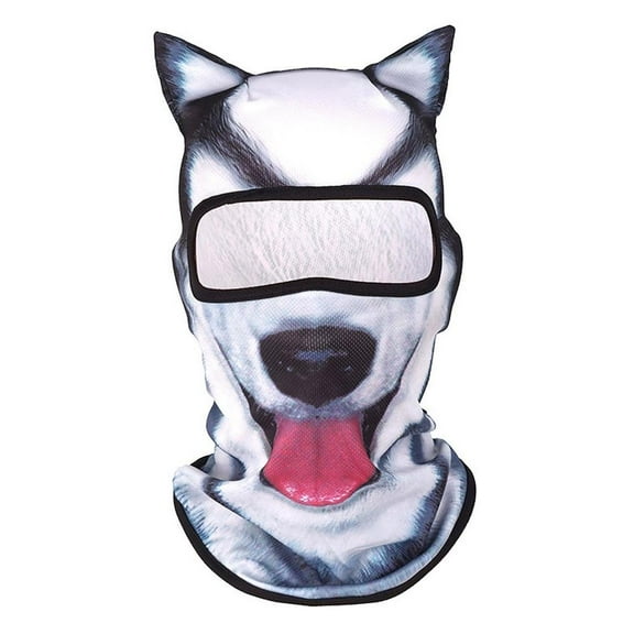 Ice Silk Balaclava Sheisty Face Mask Halloween Dog Balaclava Cover Realistic Face Q4L3 Animal Mask Riding for Skiing