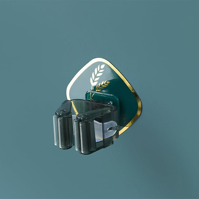 Xihbxyly Organizador de Trapeador de Pared, Estante de Almacenamiento Multifuncional, Diseño Compacto, Colgador de Cepillo para Trapeador, Soporte para Herramientas de Cocina y Baño, Fácil Instalació