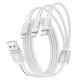 thumbnail image 1 of Cable de carga UYOUNG Multi 3 en 1 trenzado de 4 pies para iPhone/Samsung, 1 of 8