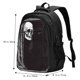 thumbnail image 5 of Fotbe Gothic Skull Drape Mochila con Estampado y Puerto USB para Hombre y Mujer, Mochila Antirrobo, Mochila de Viaje, Mochila Escolar, Mochila Universitaria, 5 of 7