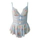 thumbnail image 3 of Gibobby Lenceria mujer sexy Conjunto de Lencería de Malla, Conjunto de Lencería Elegante para Dama para Noche de Bodas(Blanco, XG), 3 of 5