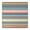 Bright Tribal Striped, variant on Colorful Geometric Triangle Diamond Pattern Square Fitted Tablecloth with Elastic Edge,Square Table Cover,Washable Elastic Table Cover for Home Kitchen Party Decor 36"x36"