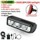 thumbnail image 1 of NEWBOLER, luz delantera para bicicleta, 6000 lúmenes, luz para bicicleta, 8000 mAh, linterna impermeable, carga USB, accesorios para lámpara de ciclismo de carretera MTB Dengxun unisex, 1 of 2