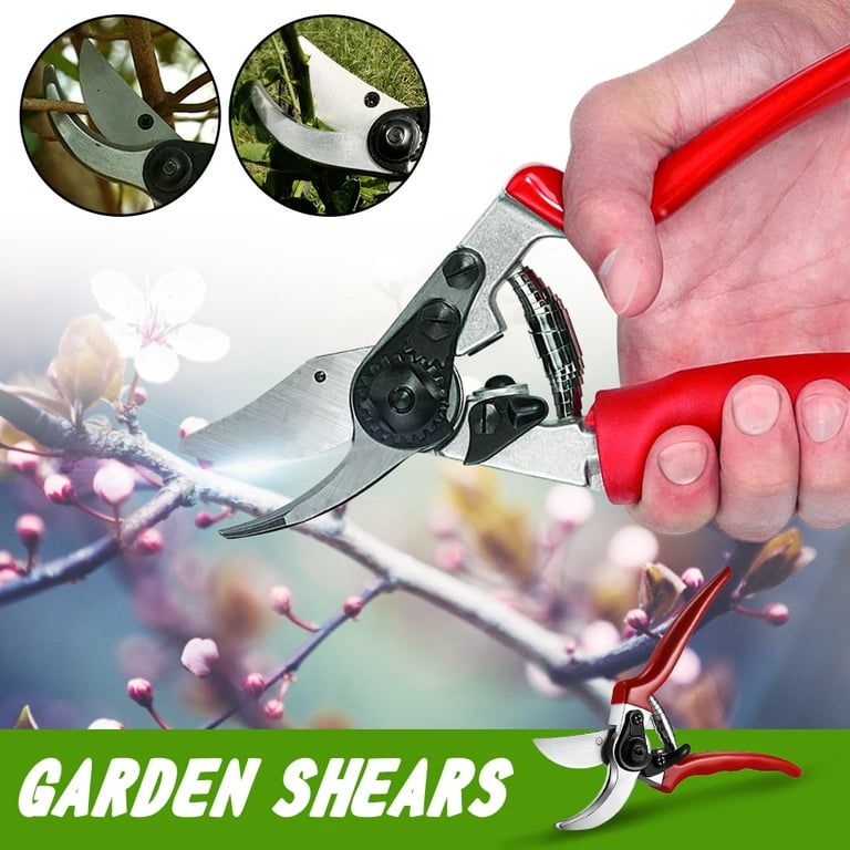 Garden Hand Pruner With SK5 Steel Blades Pruning Shear Garden Cutting Tools  For Tree Trimmers Orchard Shears