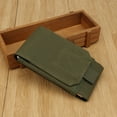 thumbnail image 1 of Bolso De Teléfono 1 funda para teléfono móvil con gancho para exteriores, riñonera (verde militar), 1 of 8