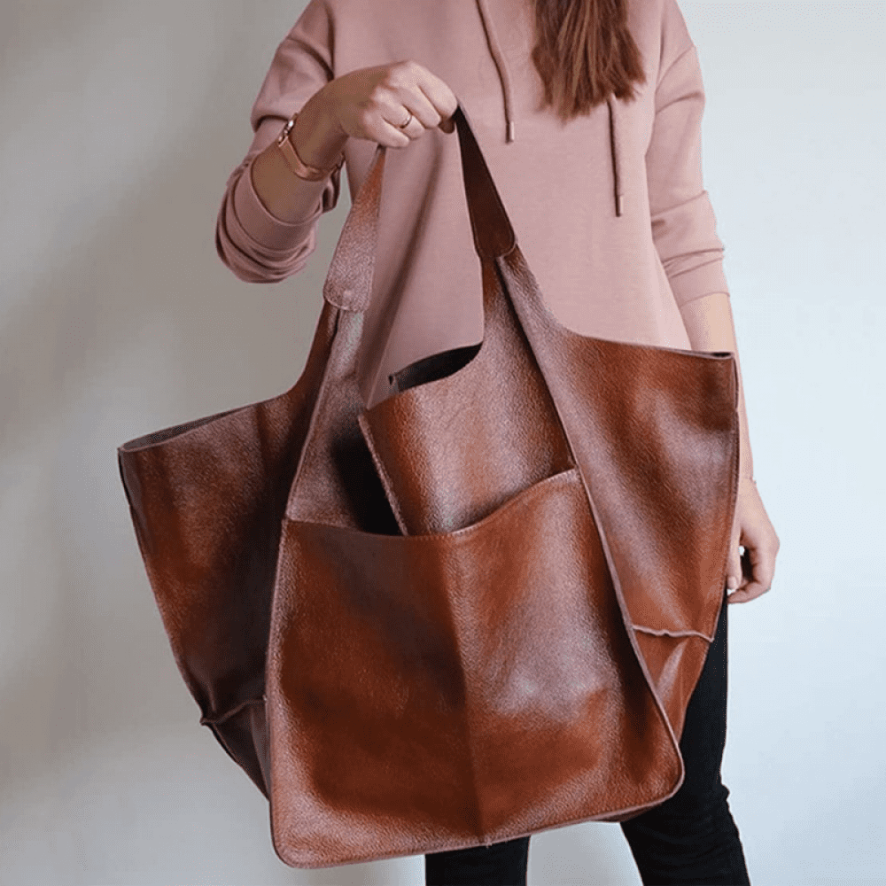 Cognac hobo bag Shopping leather bag Tote leather bag Leather tote bag Woman leather tote Woman shoulder bag Genuine leather tote grey Walmart