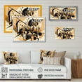 thumbnail image 4 of Designart "Black And Beige Wild Shapes" Modern Geometric Canvas Wall Art, 4 of 5