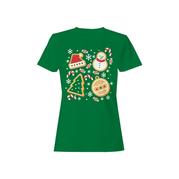 Festive Christmas Cookie Design Women's T-shirt