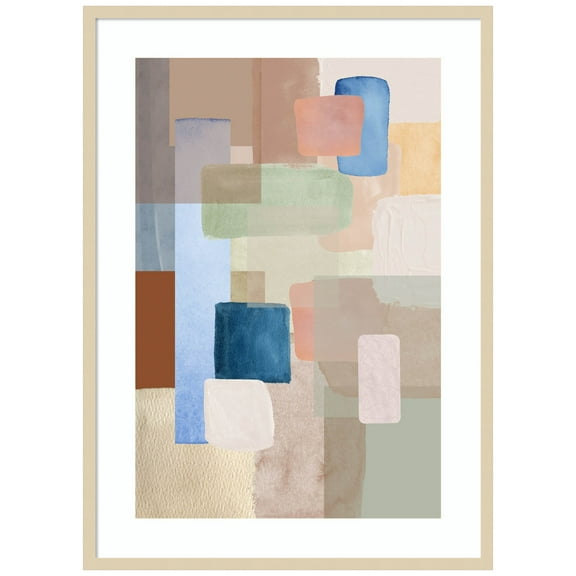 Amanti Art Kaleidoscope 1 Wood Framed Wall Art Print