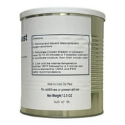 Military Surplus Freeze Dried Whole Chicken Breasts #10 Can Uncooked Food for Camping, Hiking and Backpacking - 6 Cans