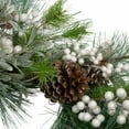 thumbnail image 2 of Northlight Glittered White Berry and Pinecone Artificial Christmas Wreath, 30-Inch, Unlit, 2 of 3
