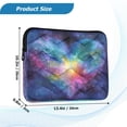 thumbnail image 3 of Quilted Laptop Sleeve for 13-16 Inch Laptops Protective Laptop Case Cover Lightweight Travel & Office Essentials Heart with Galaxy Background, 3 of 8