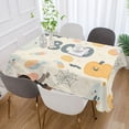 thumbnail image 2 of Yayeee Tablecloths for Rectangular Tables 54 x 72 inch Party Table Cover, Halloween Cute Pumpkins, 2 of 6