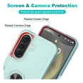thumbnail image 5 of Rosebono Compatible With Samsung Galaxy A57 Case, Hybrid Case With Adjustable Integrated Ring Kickstand (Green), 5 of 5