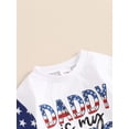 thumbnail image 5 of Bagilaanoe 4th of July Newborn Baby Girl Boys Rompers Letters Print Short Sleeve Bodysuit 3M 6M 12M 18M Infant One Piece Short Jumpsuit for Independence Day, 5 of 7