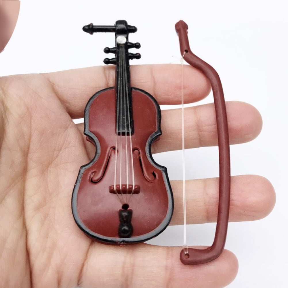Dollhouse Miniature Violin Instrument 1:12 Scale 8.5cm US Seller 