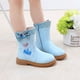 thumbnail image 1 of Botas de niña de Frozen de Disney, botas cálidas de princesa Elsa para otoño e invierno, zapatos para niñas, botas de nieve, zapatos informales de felpa en rosa y azul, talla 26, plantilla de 16,2 cm Gao Jinjia LED, 1 of 2