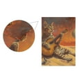 thumbnail image 2 of Cat Playing Guitar Garden Flag 28"x40" Double-Sided Yard Flags for Outside Outdoor All Seasonal Decoration, 2 of 6