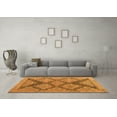 thumbnail image 3 of Ahgly Company Indoor Square Abstract Orange Modern Area Rugs, 7' Square, 3 of 4