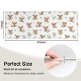 thumbnail image 5 of White Highland Cow Leaf Pattern Kitchen Rug Mat,Kitchen Runner Rugs Non Skid Washable,Decorative Kitchen Floor Mats for Kitchen,Sink,Laundry,17"X47", 5 of 5