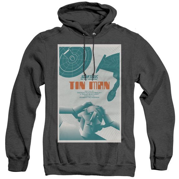 Star Trek Tng Season 3 Episode 20 Adult Heather Hoodie Sweatshirt Black